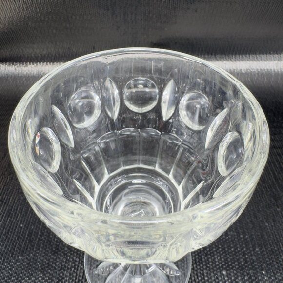 Antique EAPG Duncan Miller Clear Glass Plaza Water Goblets Clear Glasses Set 2 - Picture 7 of 11